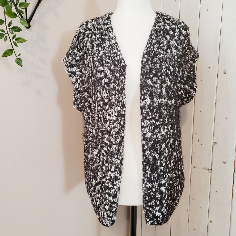 NAF NAF | COZY OPEN FRONT CARDIGAN SWEATER